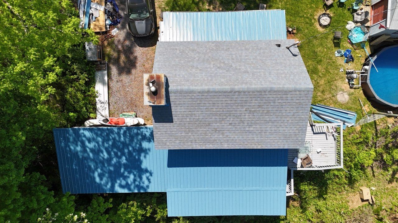 Gallery photos for Roofing Transformation Newport TN Shingle Metal Blend: Image #1